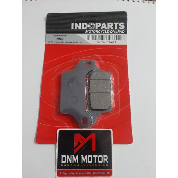 Discpad/ kampas rem depan VARIO 125 VARIO 150 INDOPART