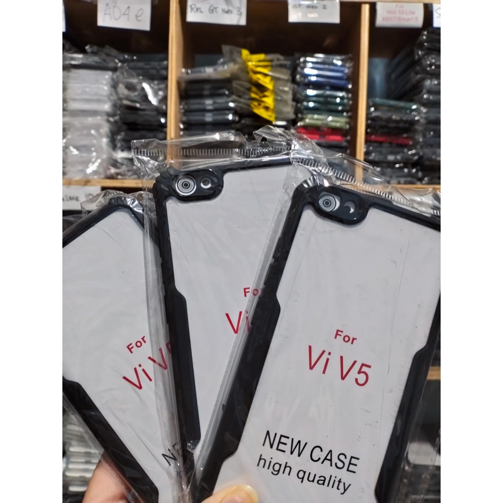 Promo Case For VIVO V5 Case Fusion Shockproof Premium Protek Camera - Fids Stor