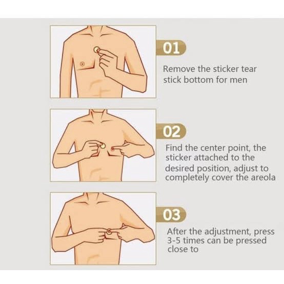 Premium Nipple Pad Cover Silicone Wanita dan Pria Original Silikon Reuseable bisa di pakai ulang