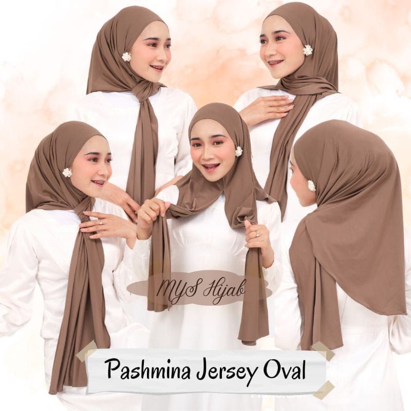 PASHMINA INSTAN JERSEY OVAL NON PAD/ Hijab Pasmina Instan, Pasmina