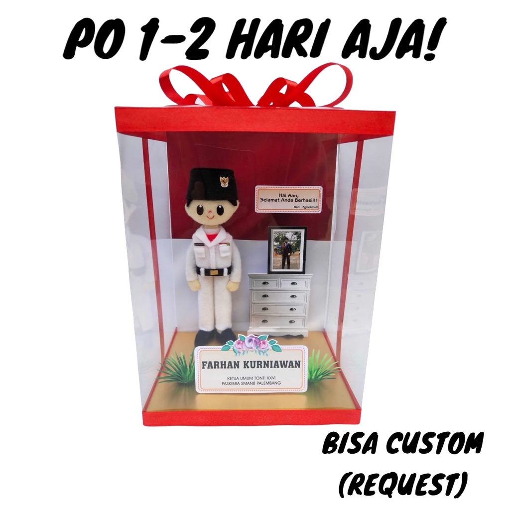 Boneka paskibra laki laki Box Mika Sedang
