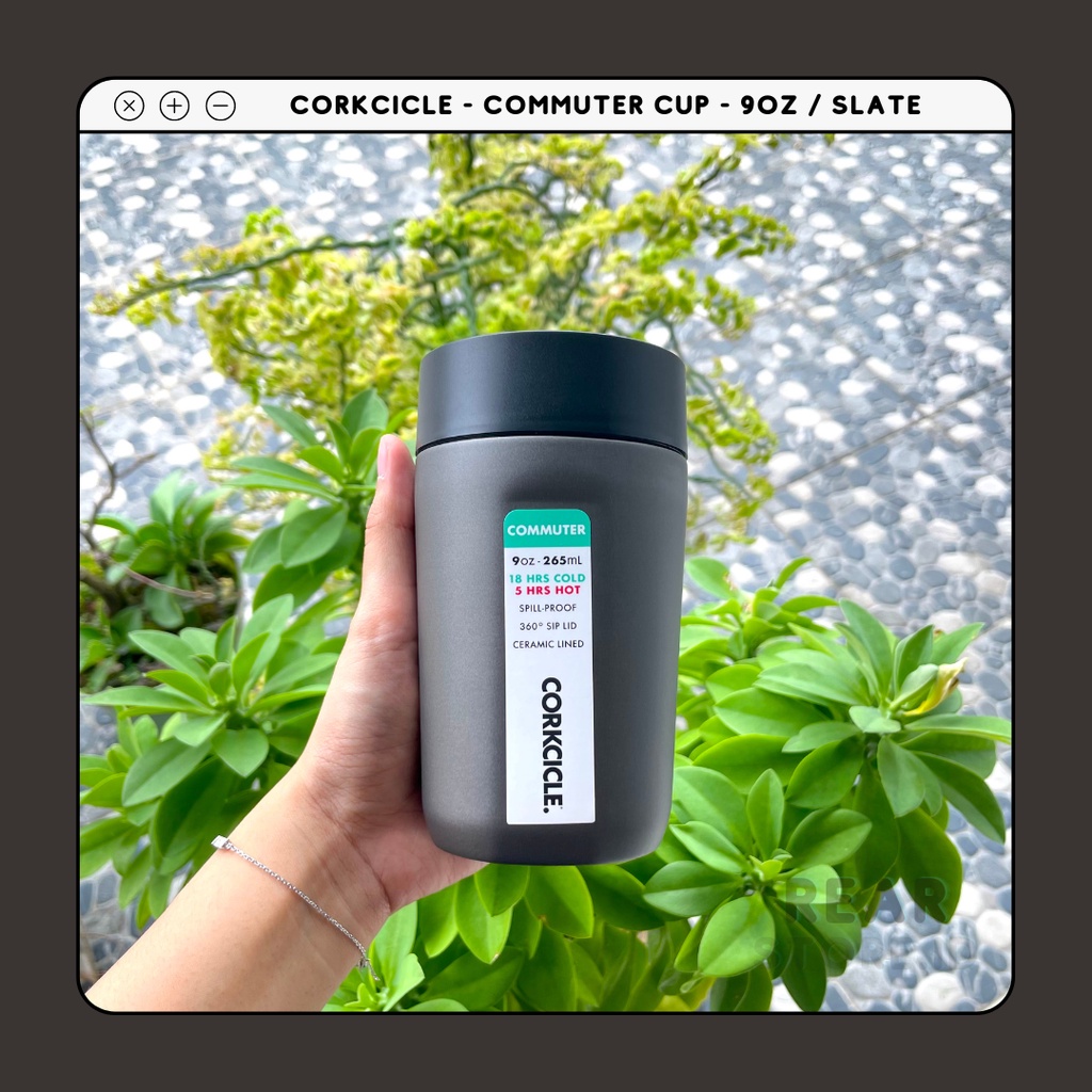 [Ready✅] CORKCICLE ® Commuter Cup: Slate / 9oz