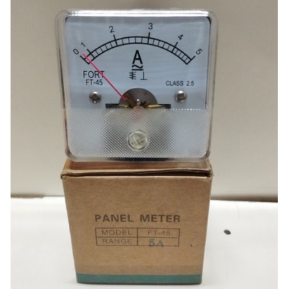 FORT FT-45A, FT-52A, FT-65A Panel AC/DC Ampere Meter Analog Class 2.5