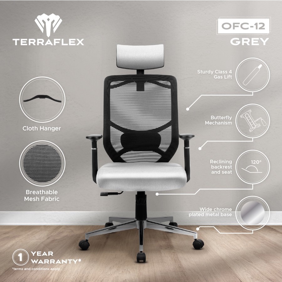 Terraflex OFC12 / OFC-12 Ergonomic Office Chair / Kursi Kantor