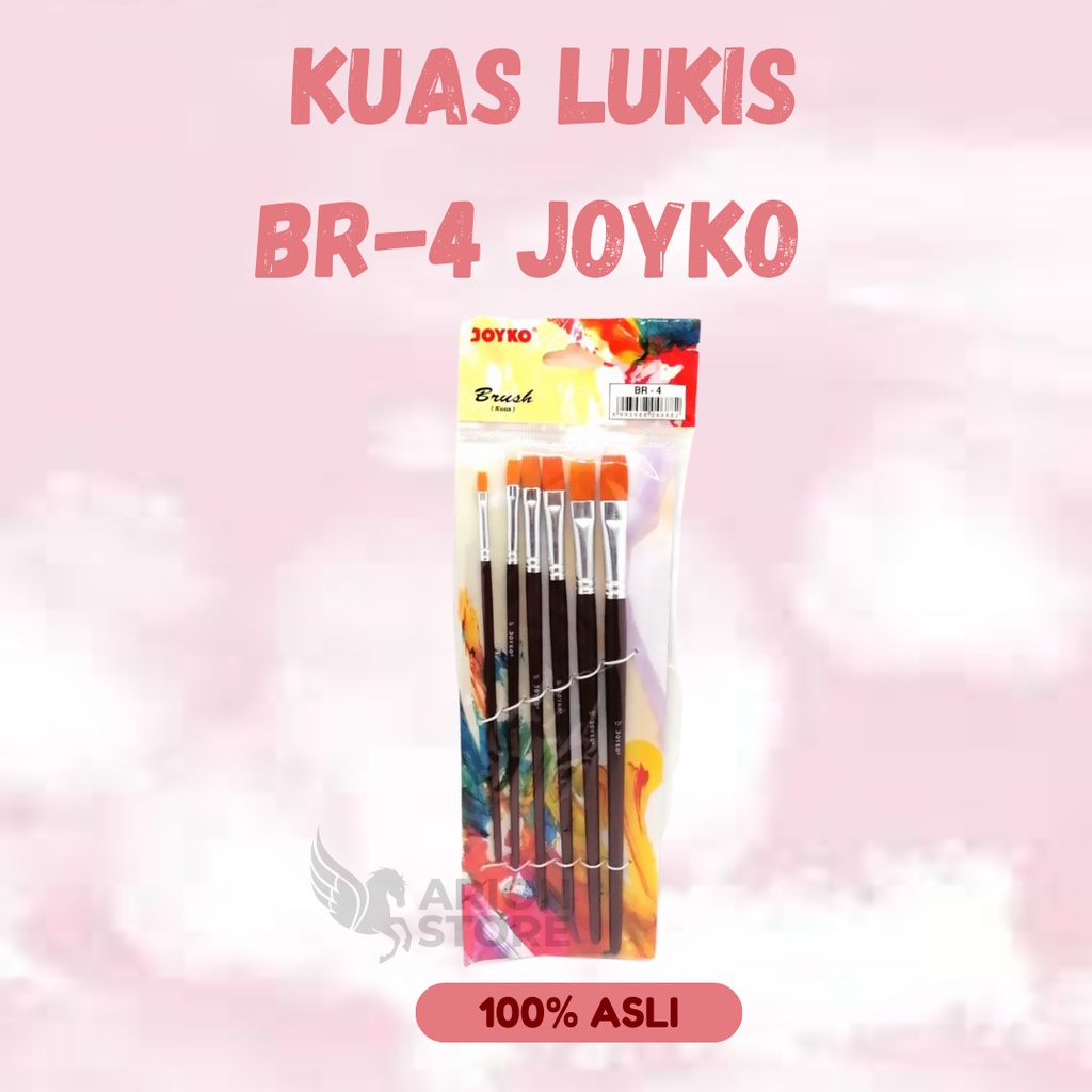 

[ARION STORE] Joyko Kuas Lukis BR-4 / Brush Kuat Cat BR-4 Joyko [SET]