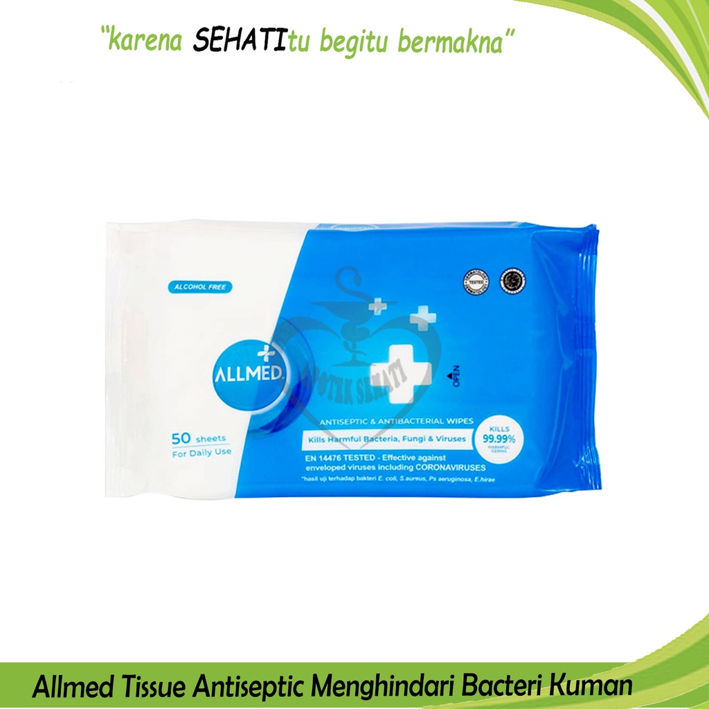 Allmed Tissue Basah Ultimate Antiseptic Menghindari Kuman Bakteri