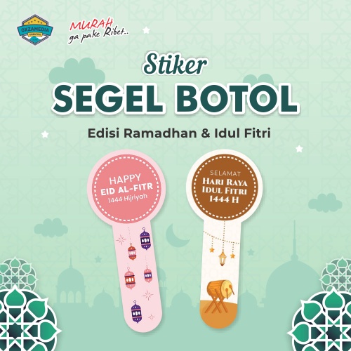 

CETAK STIKER SEGEL BOTOL / MAKANAN EDISI RAMADHAN BULAN PUASA & LEBARAN HARI RAYA IDUL FITRI