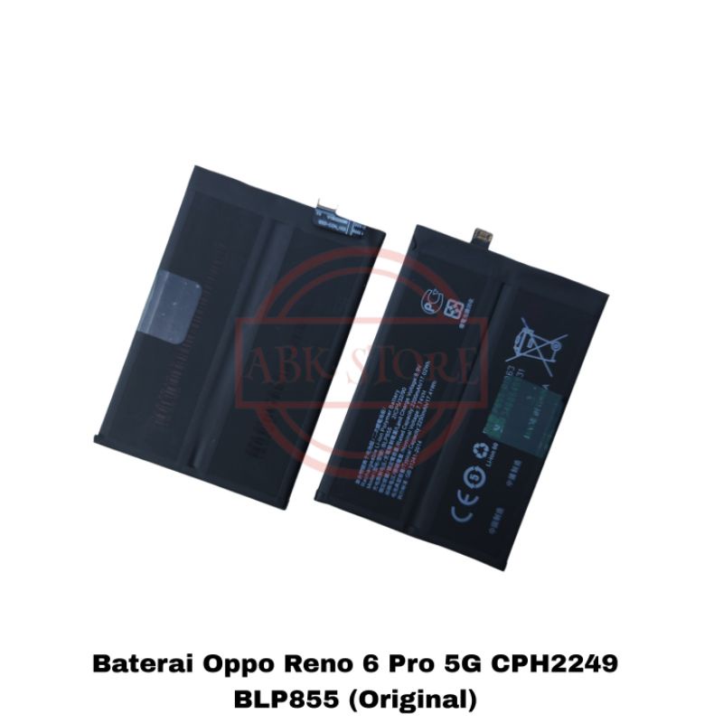 BATERAI BATTERY OPPO RENO6 PRO / RENO 6 PRO 5G BLP855 ORIGINAL BATRE