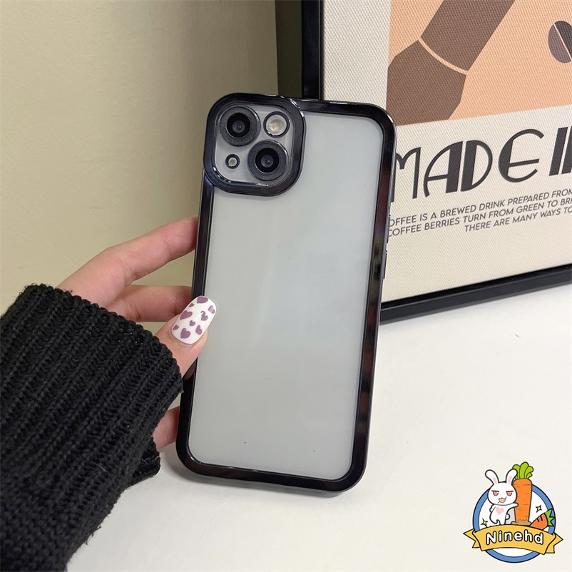Case Pelindung Bumper Warna Permen Transparan Tahan Banting Untuk iPhone 13 12 11 Pro Max X Xr Xs Max SE 2020 8 7 6 6s Plus