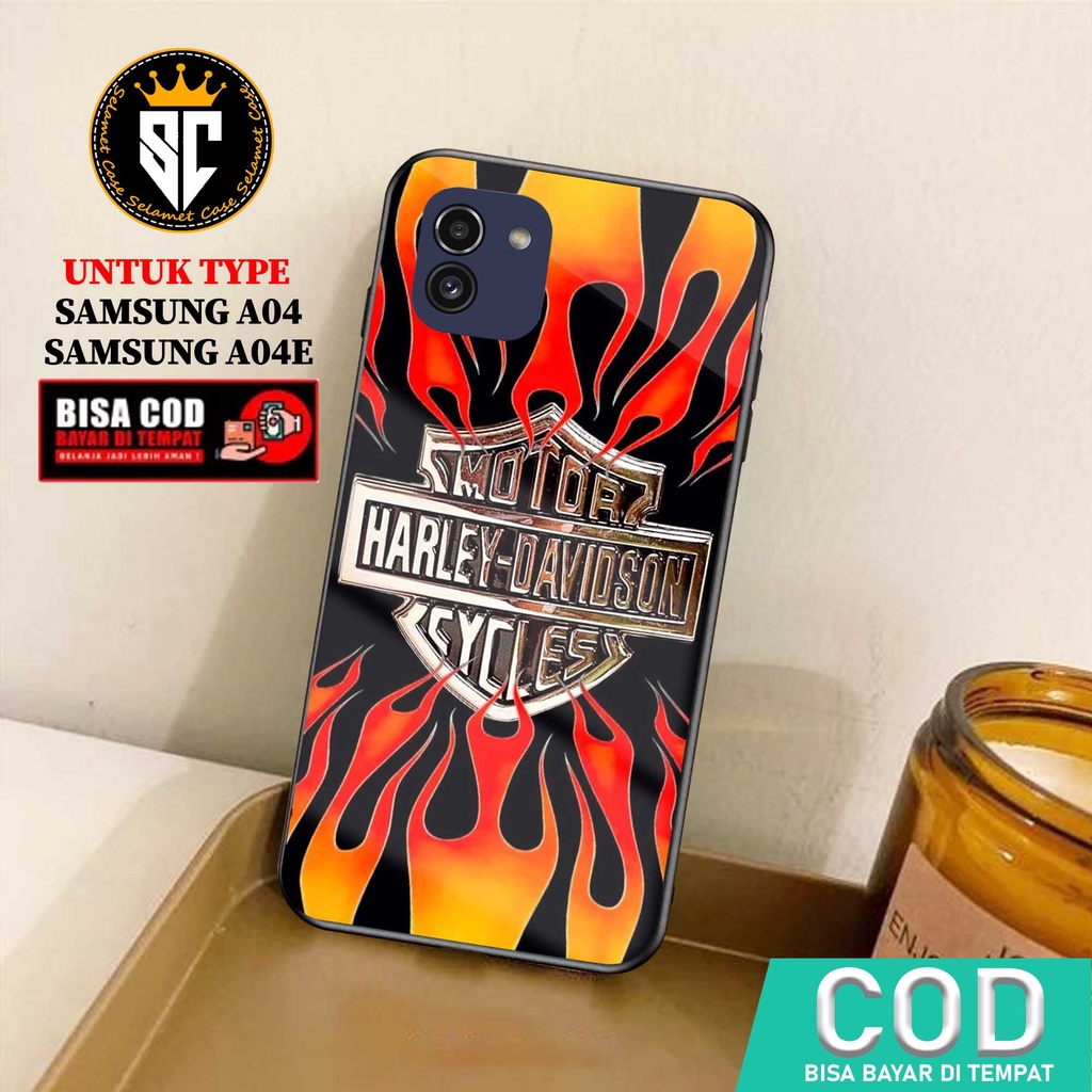 Case Samsung A04 A04E Casing Samsung A04 A04E Selamet Case [HRDN] Softcase Glass - Hardcase Glossy -