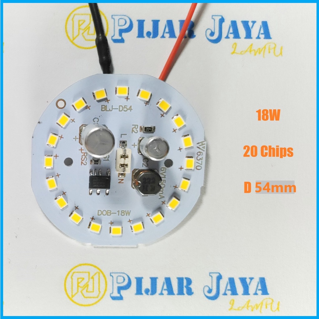 Sparepart Lampu LED AC 18 watt DOB - PCB Mesin Lampu LED AC 18w - Modul Mata LED AC 18watt