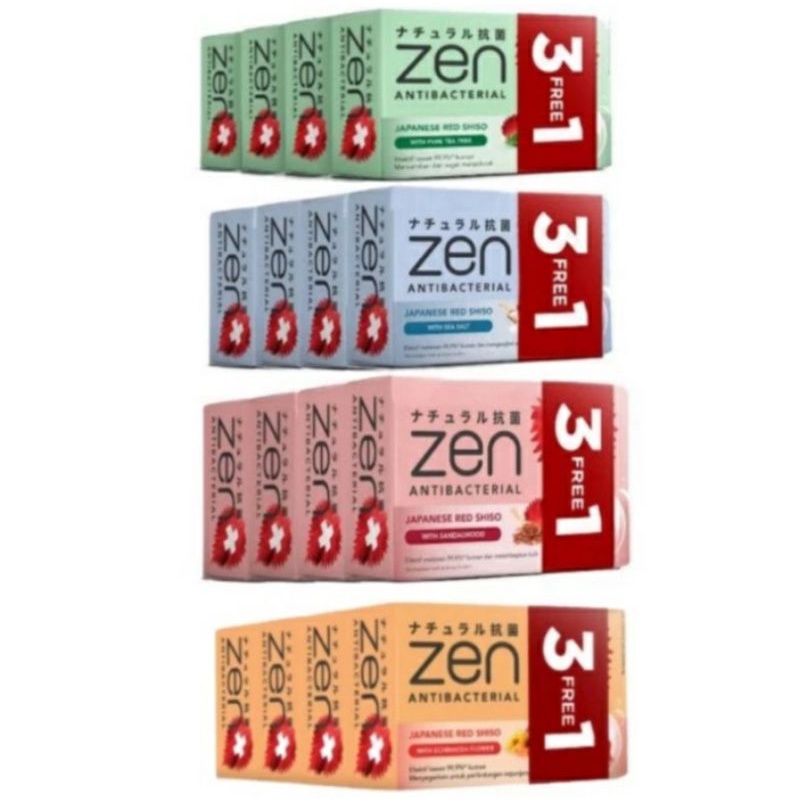 Zen Sabun Mandi Batang AntiBacterial Bodywash Bar Soap Zen 70g