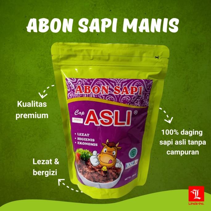 

] Abon Sapi Asli Manis - 250 gr - 100% Halal - Kualitas Premium - Lezat