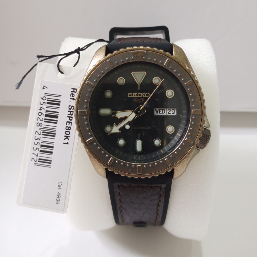 Seiko Jam Tangan Pria SRPE80K1 Automatic/otomatis original