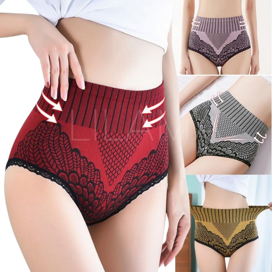 HONEYCOMB MASSAGE WOMEN'S UNDERWEAR Thermal Circulation Therapy Massage Panties Celana Pijat Terapi 