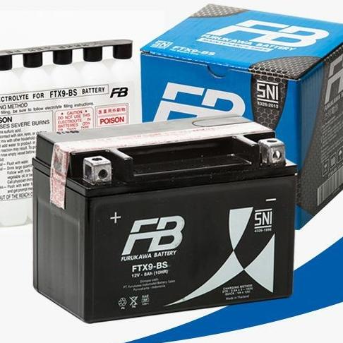 Aki Kering Motor Fb Furukawa Ftx9-Bs Kawasaki Ninja Debezzz