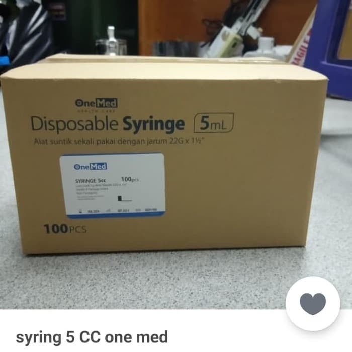 Spuit 5cc Onemed / Jarum Suntik 5ml Onemed