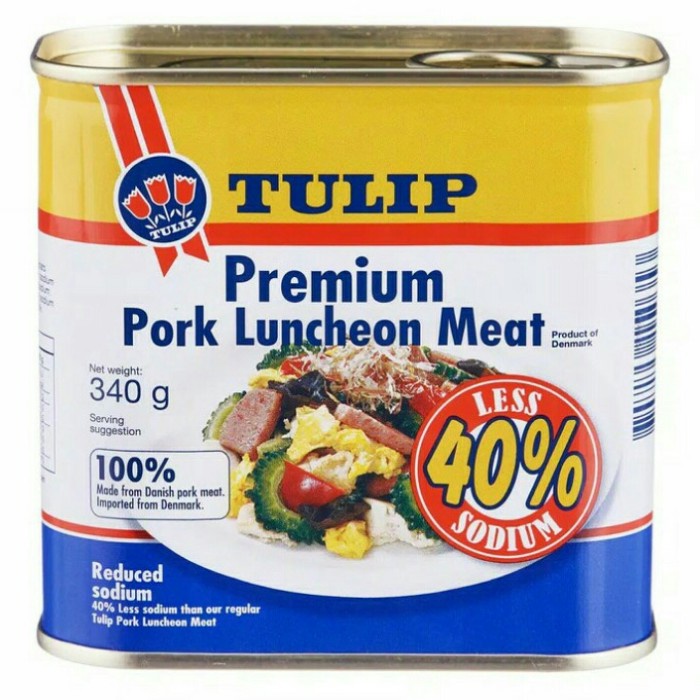 

LUNCHEON MEAT PREMIUM PORK 40% LESS SODIUM 340GR