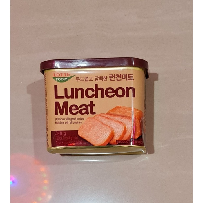 

LOTTE FOOD LUNCHEON MEAT / MALING / MA LING PORK KALENG 340 GRAM