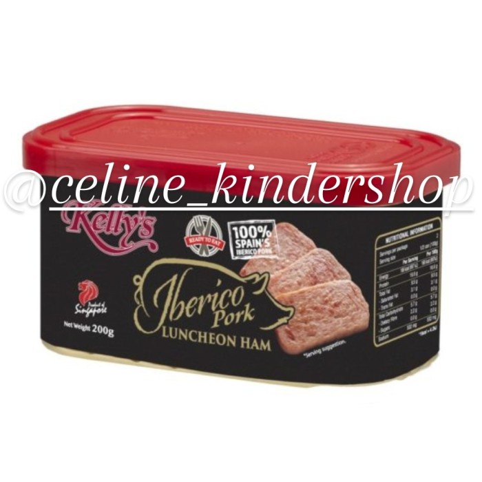 

KELLY'S IBERICO PORK LUNCHEON HAM/ LUNCHEON MEAT/ CANNED MEAT 200GR