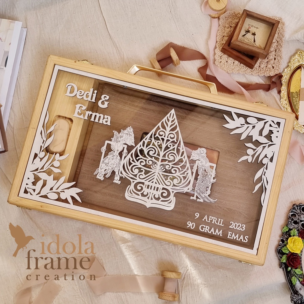 BOX ALBUM FOTO AESTHETIC/BOX KAYU/WOODEN ALBUM MAGAZINE
