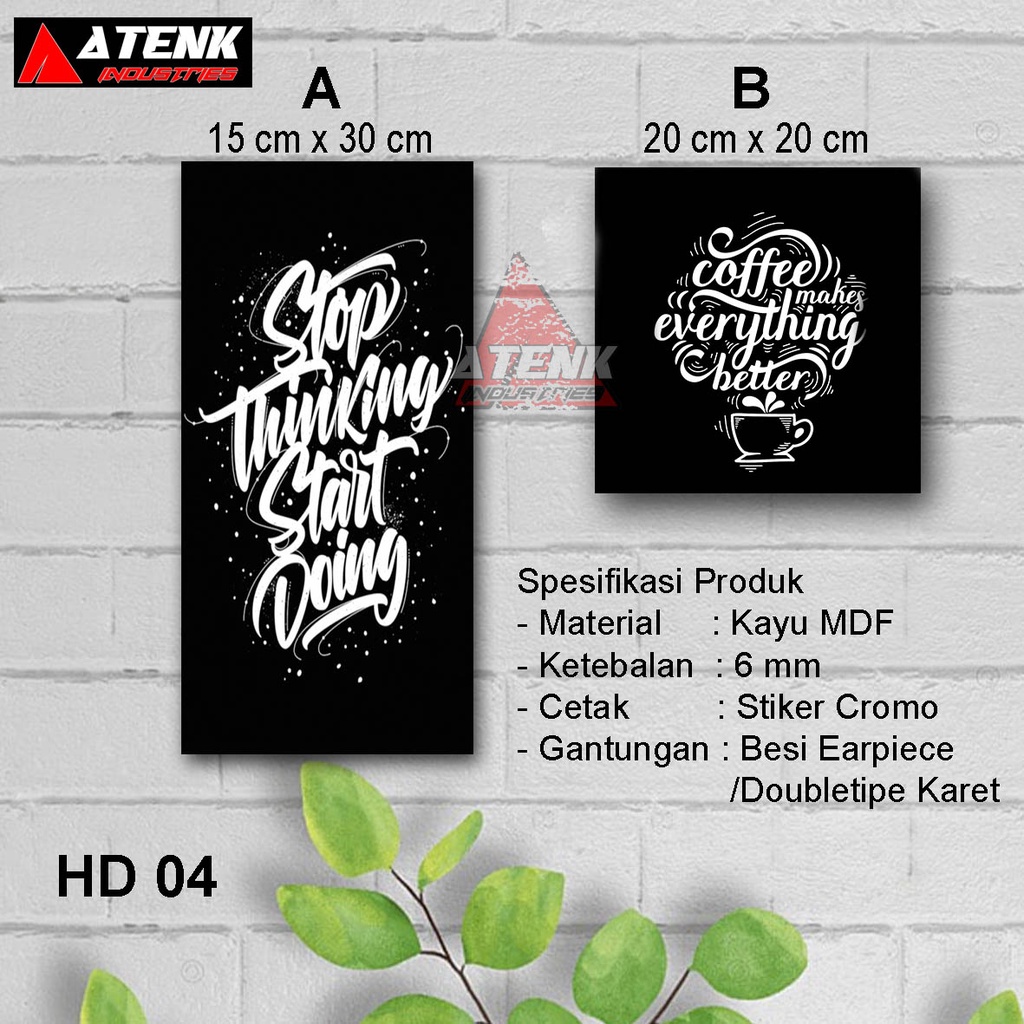 HIASAN DINDING/LUKISAN/TYPOGRAPHY