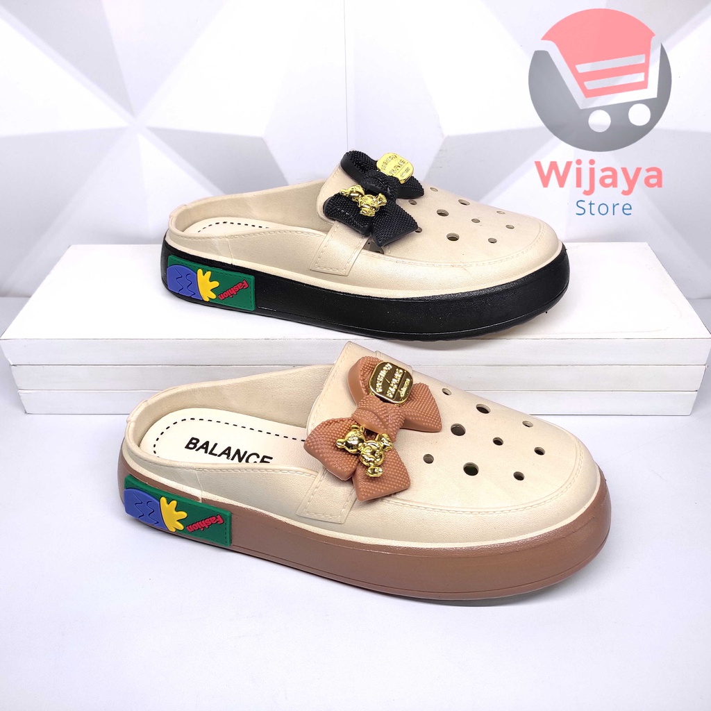 Sandal BALANCE 039 Sepatu Slop Pita Wanita Sendal Slide Kokop Selop Cewek Perempuan