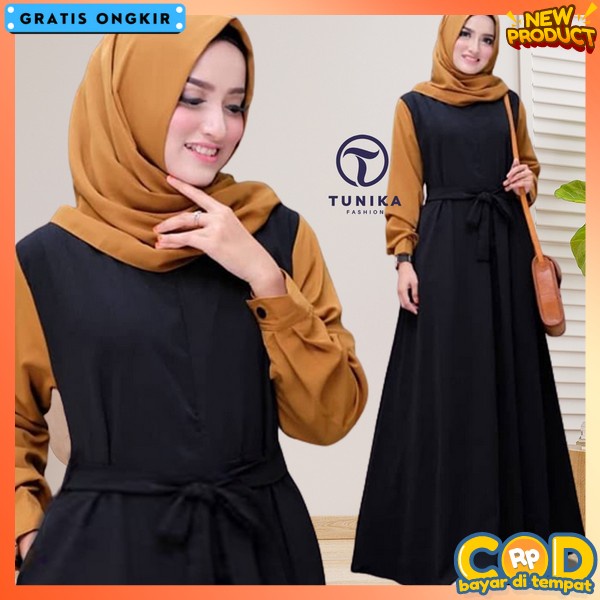 Baju Gamis Pesta Dress Remaja Import Long Drees Korea Maxy Dres Wnita Muslimah Sarii Dres Ibu Ibu Bj