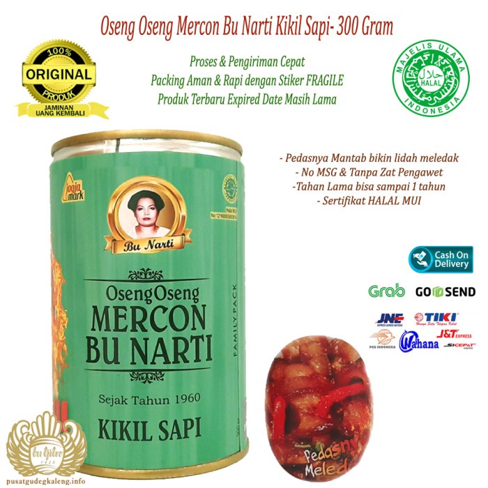 

OSENG OSENG MERCON BU NARTI KIKIL SAPI - 300GRAM