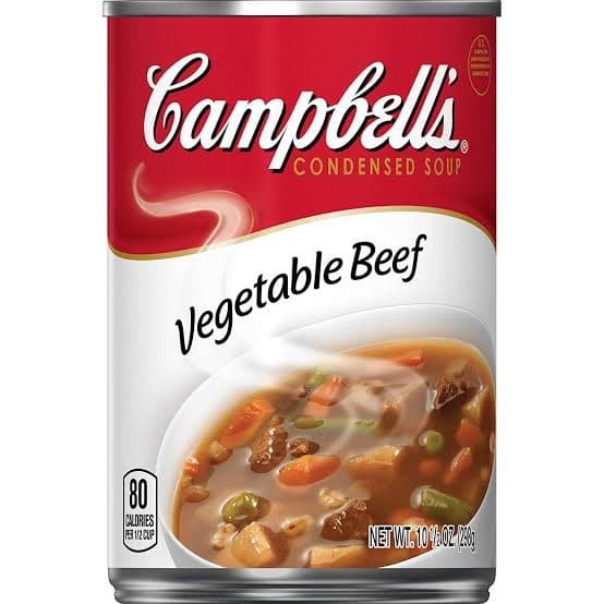 

CAMPBELLS VEGETABLE BEEF 298 GR