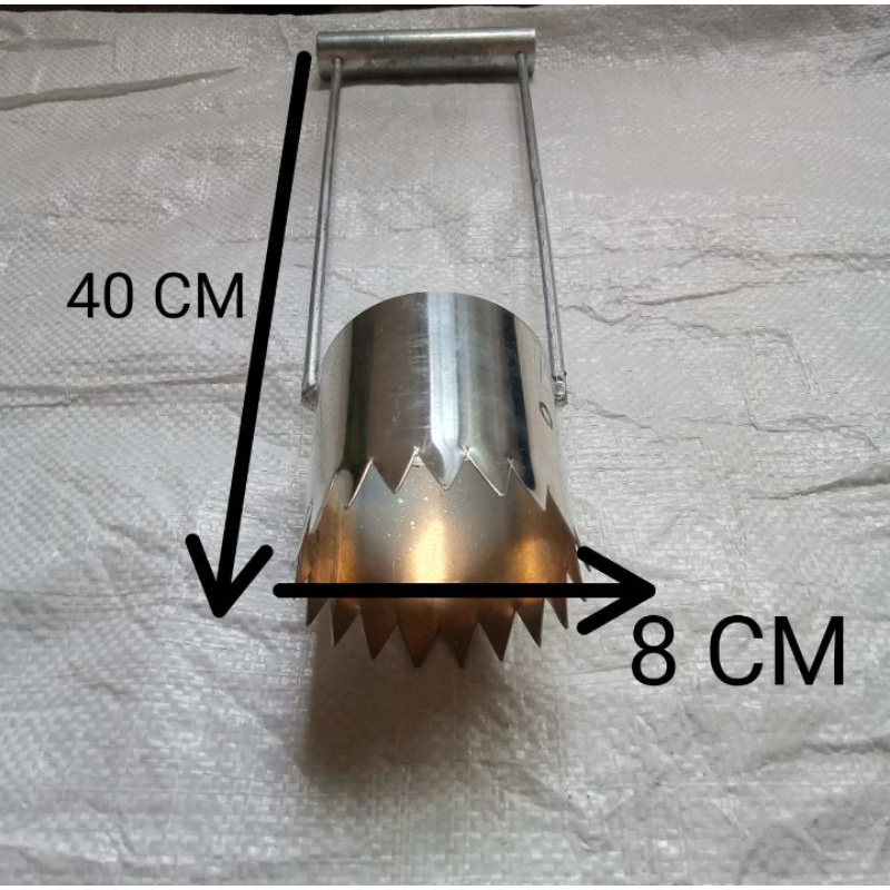 alat pelubang mulsa bahan stainless steel