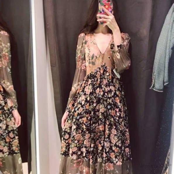 [ ALB ] DRESS FLORAL IMPORT
