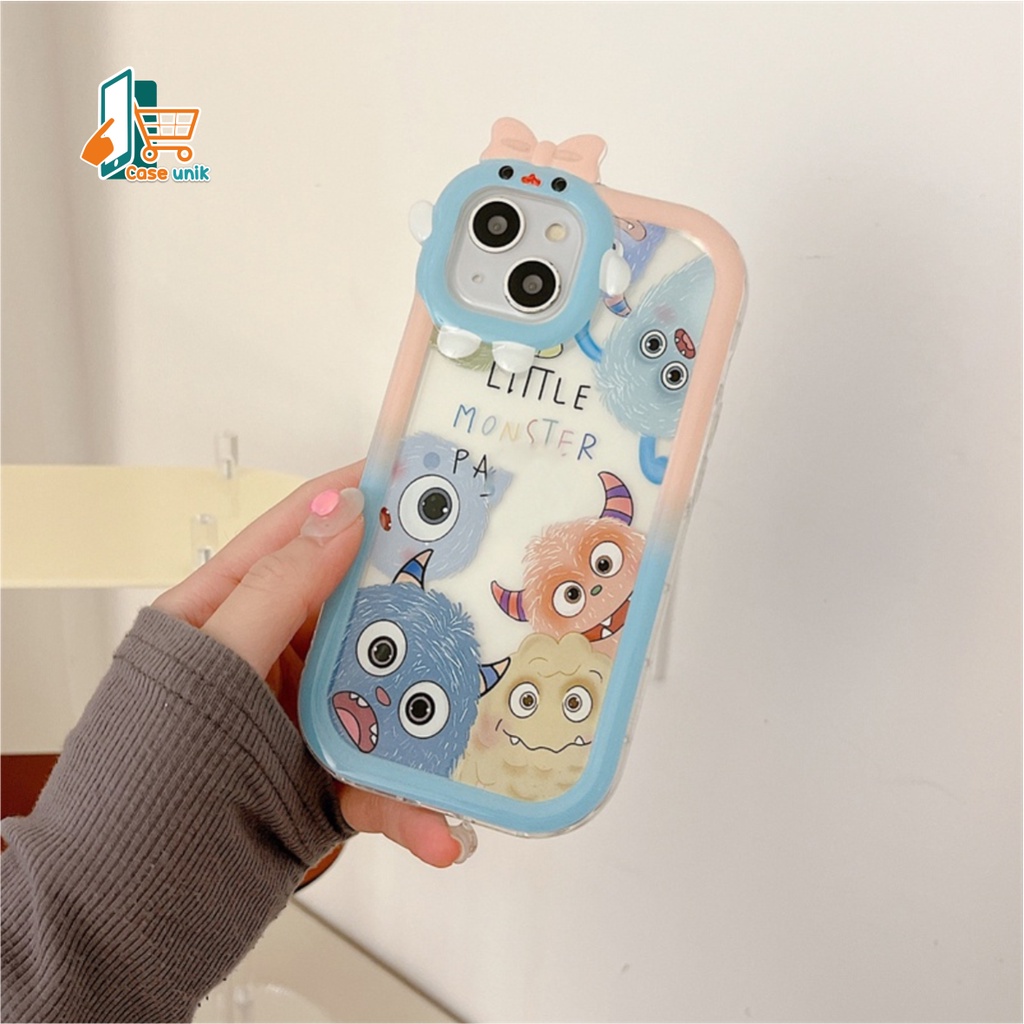 SS807 SOFTCASE SILIKON MOTIF KARTUN MONSTER KECIL FOR IPHONE 6 6+ 7 7+ 8 8+ X XS XR XS MAX 11 12 13 14 PRO MAX 14 MAX CS5543