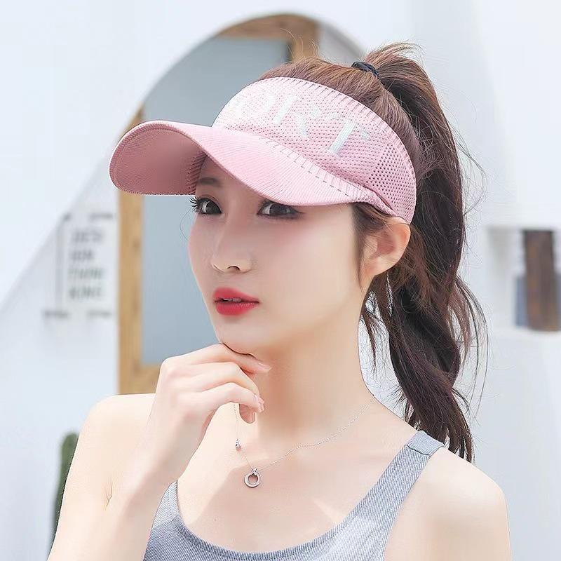 [littlecrab]Topi Olahraga Sport Rajut Topi Golf Tennis Lari Senam Bahan Karet Katun Elastis Sporty Hat Cap Korean Style