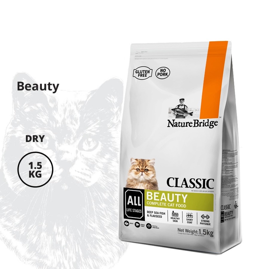 Nature Bridge Classic BEAUTY CAT Dry Food 1,5 Kg For All Life Stages