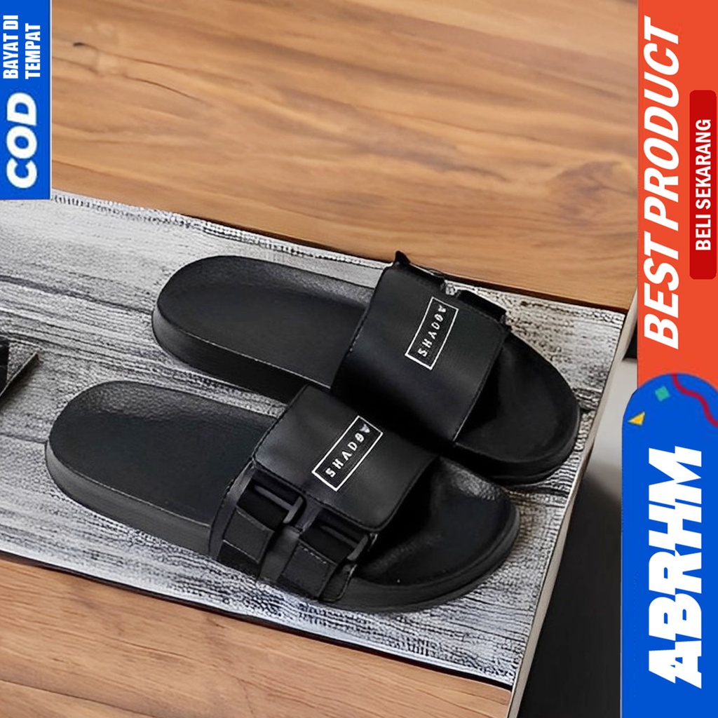 Sandal Slide Pria Slop Sendal Selop Pria Distro Termurah Abrhm Fluk