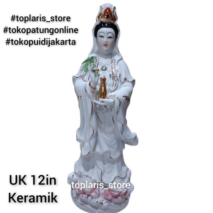 Patung Kwan Im Berdiri 12in 022