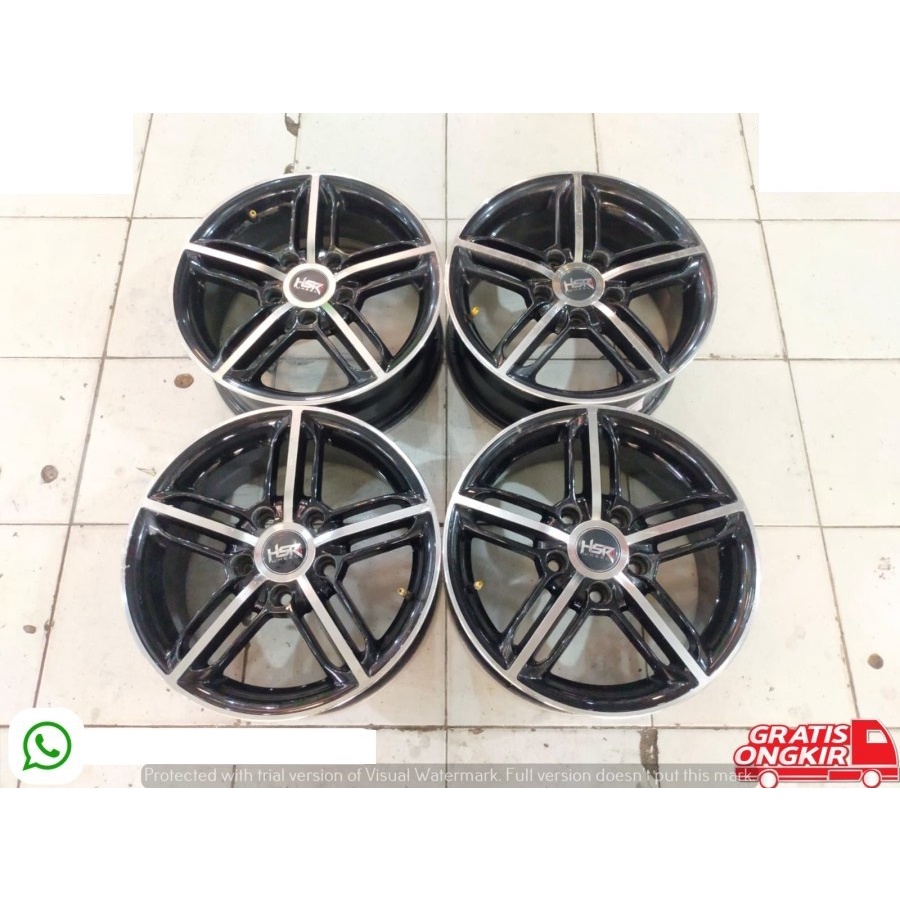 VELG MOBIL BEKAS BARAKAN HSR R15X6,5 5X114 ET38 PNP ERTIGA,SERENA,APV,L300