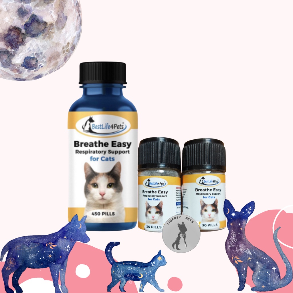 Terlaris Best Life BestLife 4Pets Breathe Easy Untuk Masalah Pernapasan & Cat Flu / Flu Kucing (isi