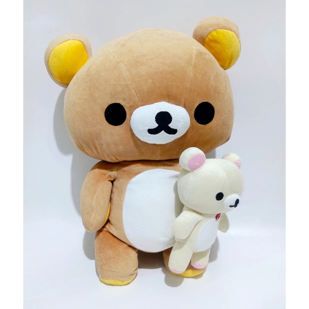 Boneka Rilakkuma Original BIG CUSHION Plush Doll Rilakkuma Cafe 50Cm