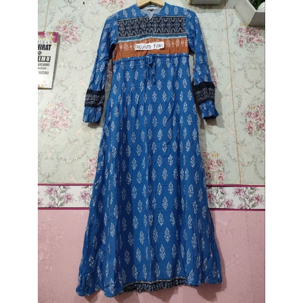 Gamis preloved daily NADEEA dress second pl muslimah syari maxy umbrella