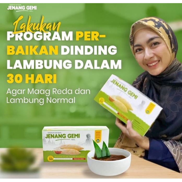 JENANG GEMI 1 Box Isi 15 Sachet - Solusi Atasi Asam Lambung Maag GERD