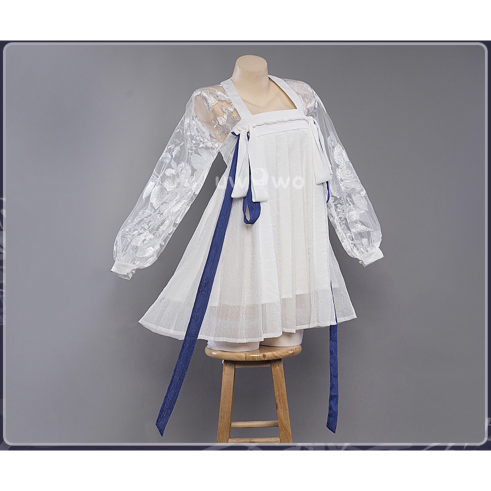 PRE-SALE UWOWO Game Azur Lane Yat Sen White Chinese Style Dress Cosplay Costume Role Play Girl Dresses