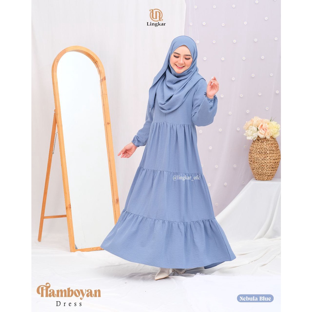 Flamboyan Dress By Lingkar Set Pashmina