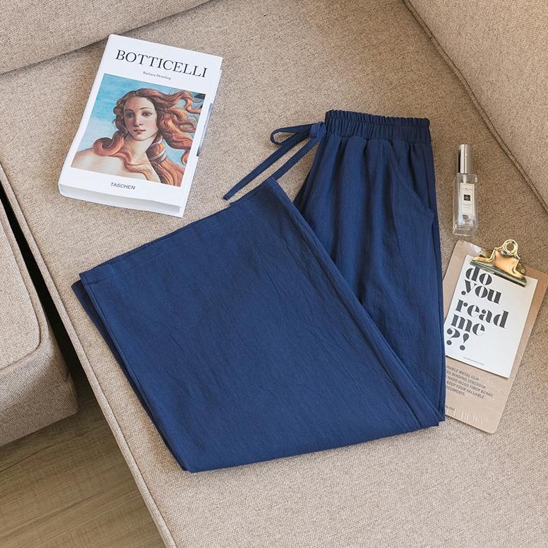 Newlan Ck009 Celana Linen Kulot Highwaist Jumbo / Kulot Linen Highwaist Premium Free Ongkir Dan Bisa