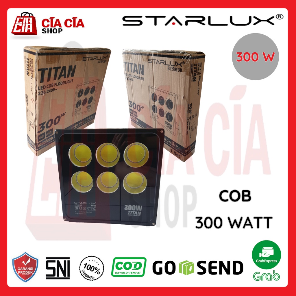 STARLUX Lampu Tembak Led COB 300W Floodlight COB 300 Watt Lampu Sorot COB 300 W