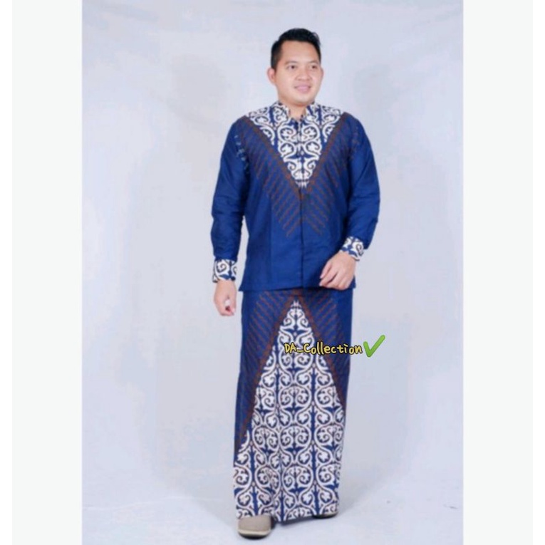 KEMEJA BATIK SOLO SETELAN SARUNG||KEMEJA BATIK KOKO+SARUNG BATIK SOLO||KEMEJA BATIK MUSLIM LEBARAN||