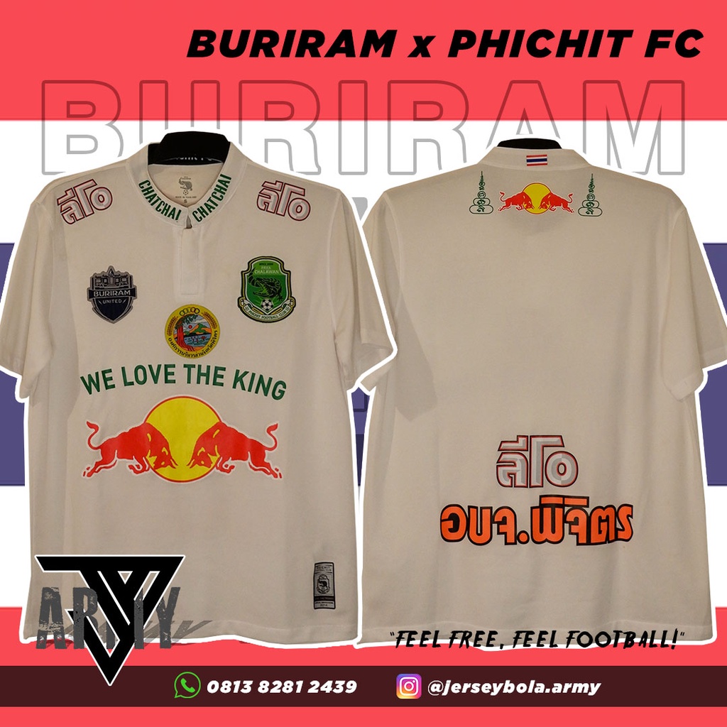 JERSEY BOLA BURIRAM UNITED x PHICHIT FC ORIGINAL