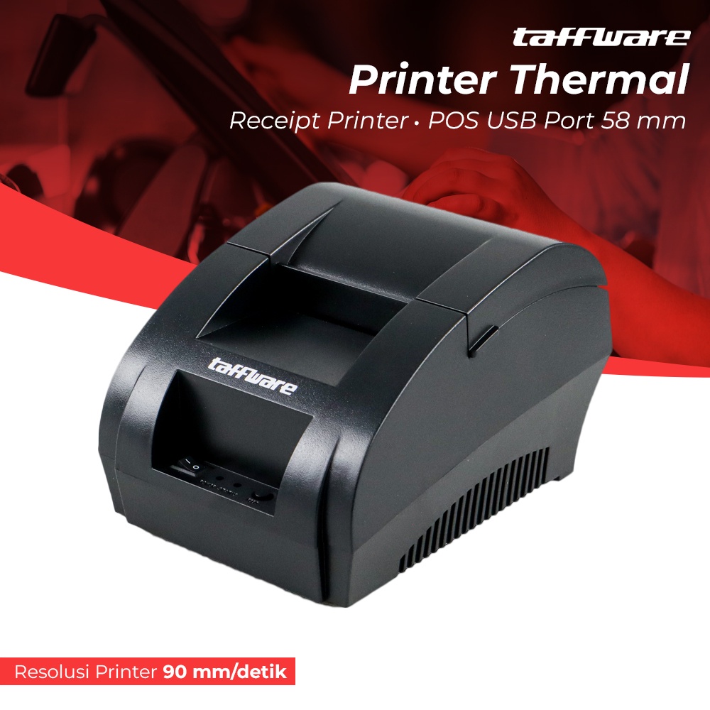 Taffware Printer Thermal Receipt Printer POS USB Port 58 mm - POS-5890K - Black