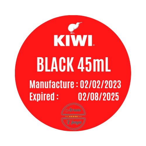 Kiwi Paste SP Shoe Polish Black 45mL Kiwi Semir Sepatu Hitam x12